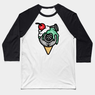 Cutest Turbo - Mint Ice Cream Baseball T-Shirt